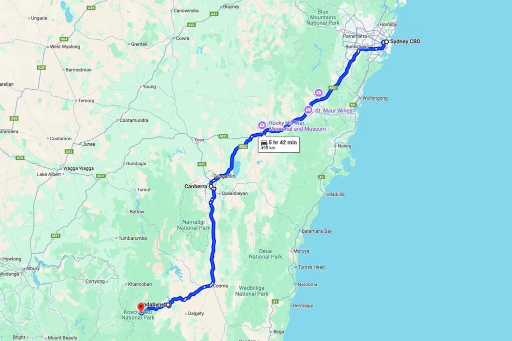 Sydney To Thredbo Road Trip